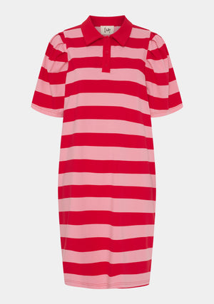 I SAY Ditte New Dress Dresses N30 Raspberry/Pink Stripe