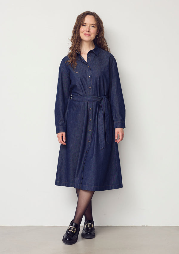 I SAY Diva Shirt Dress Dresses K97 Unwashed Denim