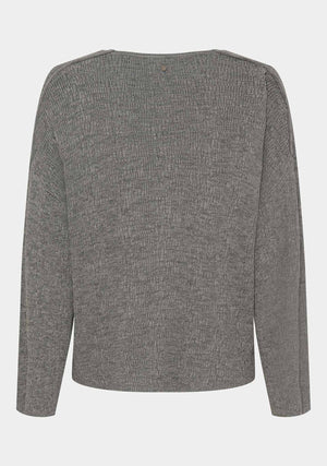 I SAY Dora Knit Pullover Knitwear 947 Grey Melange