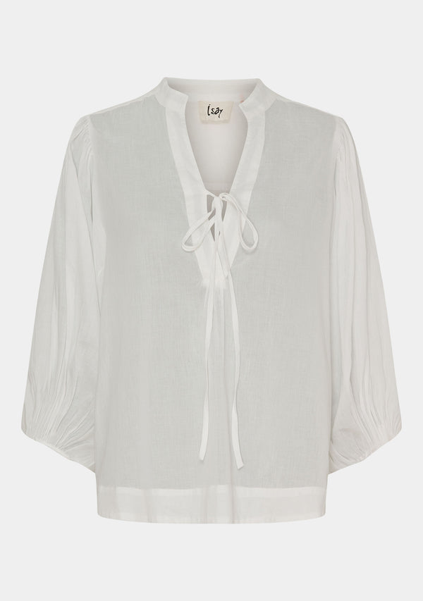 I SAY Dua Blouse Blouses 100 White