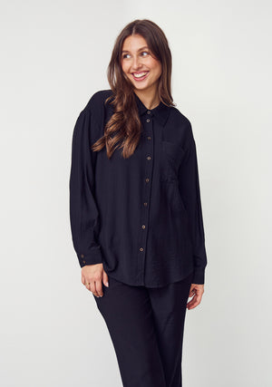 I SAY Elly Basic Shirt Shirts 900 Black