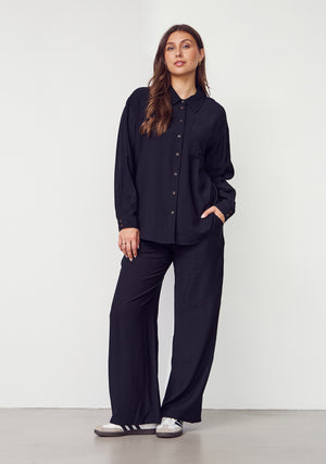 I SAY Elly Basic Shirt Shirts 900 Black