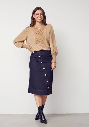 I SAY Emily Blouse Blouses 321 Luxury Camel