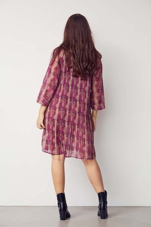 I SAY Enge New Dress Dresses N04 Potato/Cerise Flow