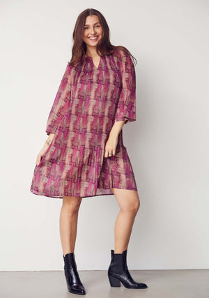 I SAY Enge New Dress Dresses N04 Potato/Cerise Flow