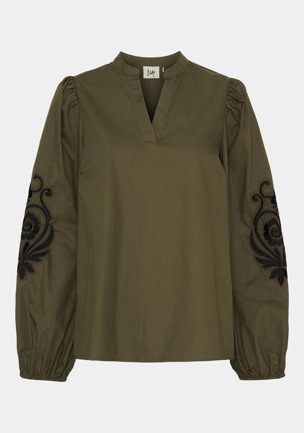 I SAY Faja Blouse Blouses 885 Khaki
