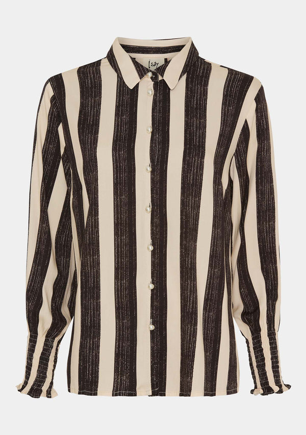 I SAY Fee Smock Blouse Blouses E15 Wide Stripe