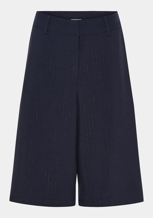 I SAY Felicia Long Shorts Shorts N39 Navy Pinstripe