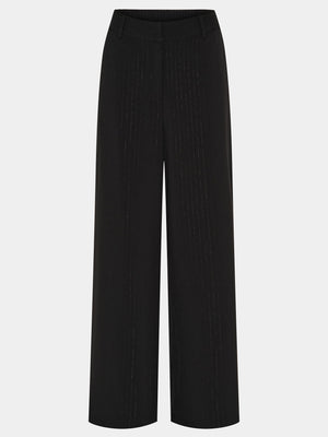 I SAY Felicia Pant Pants N05 Black w/Shine