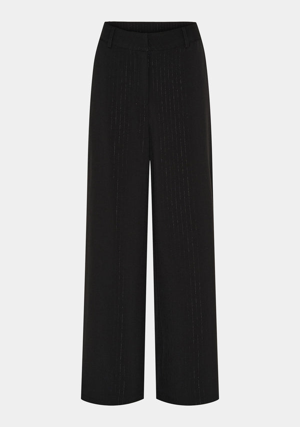 I SAY Felicia Pant Pants N05 Black w/Shine