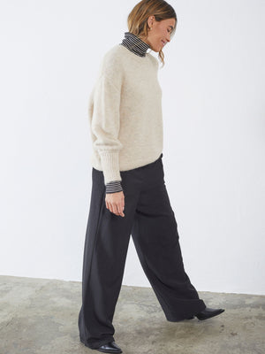 I SAY Felicia Pant Pants N05 Black w/Shine