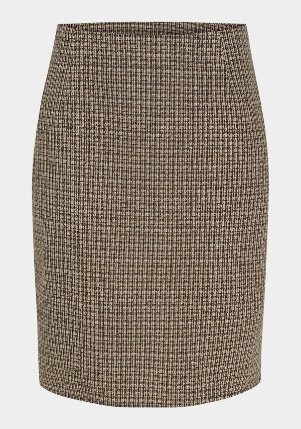 I SAY Feliz Skirt Skirts M24 Brown Pepita