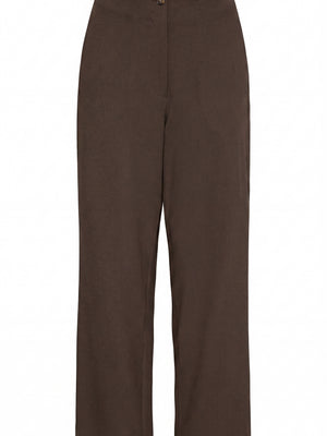 I SAY Firenze Highwaist Pant Pants 356 Dark brown