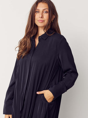 I SAY Frida Pleat Dress Dresses 900 Black
