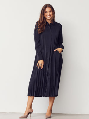I SAY Frida Pleat Dress Dresses 900 Black