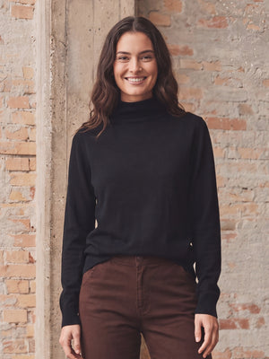 I SAY Frigga A-Shape Pullover Knitwear 900 Black