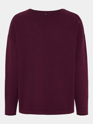 I SAY Frigga Knit Pullover Knitwear 419 Aubergine