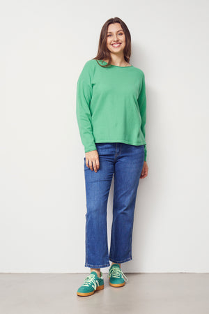 I SAY Frigga Knit Pullover Knitwear 835 Fresh Green