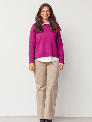 I SAY Frigga New Knit Knitwear 536 Cerise
