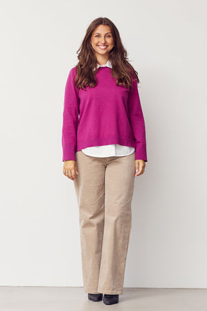 I SAY Frigga New Knit Knitwear 536 Cerise
