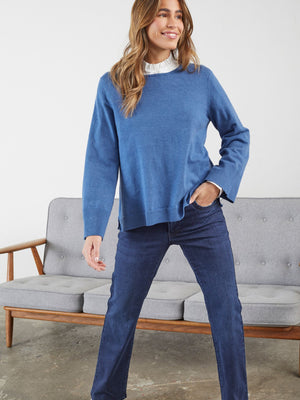I SAY Frigga New Knit Knitwear 602 Blue