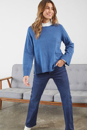 I SAY Frigga New Knit Knitwear 602 Blue