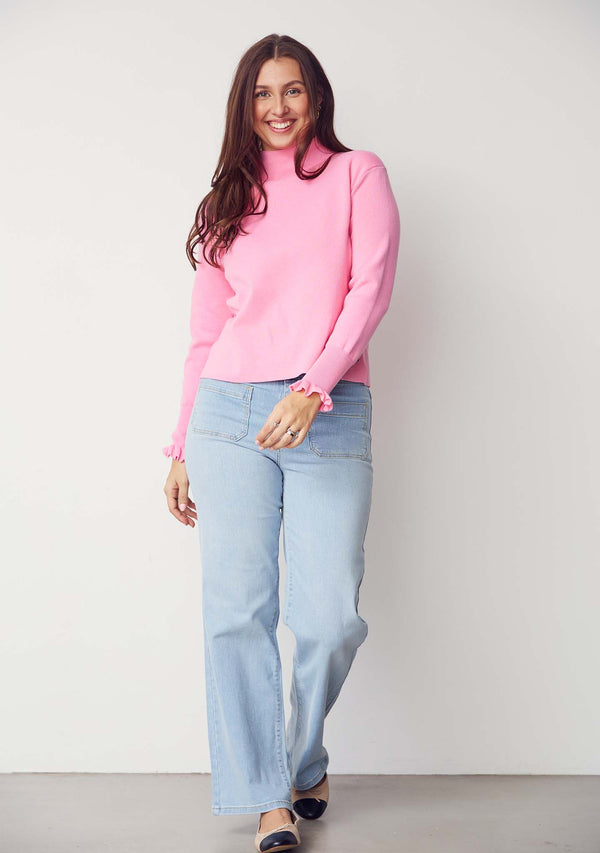 I SAY Frigga New Pullover Knitwear 515 Hot pink