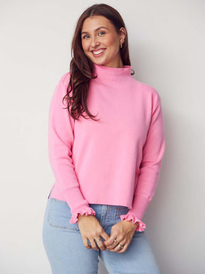 I SAY Frigga New Pullover Knitwear 515 Hot pink