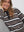 I SAY Frigga Polo Pullover Knitwear N06 Potato Melange Stripe
