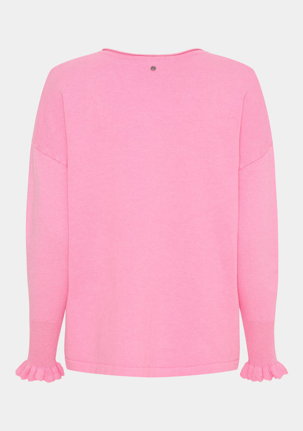 I SAY Frigga Smock Pullover Knitwear 515 Hot pink