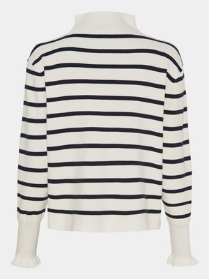 I SAY Frigga Stripe Pullover Knitwear A47 Nautic Stripe