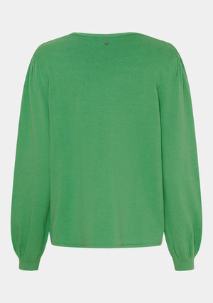 I SAY Frigga Tie Cardigan Knitwear 883 Summer Green