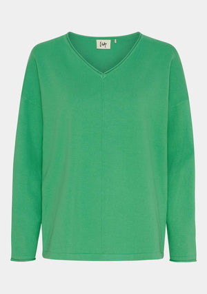 I SAY Frigga V-Neck  Knitwear 835 Fresh Green