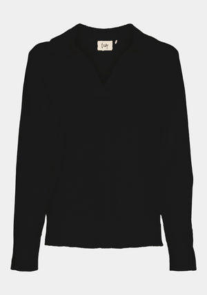 I SAY Gabi l/s Knit Knitwear 900 Black