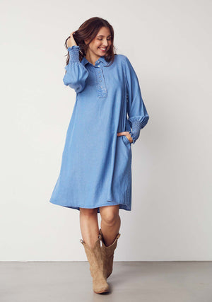 I SAY Ganja Dress Dresses 616 Denim Blue