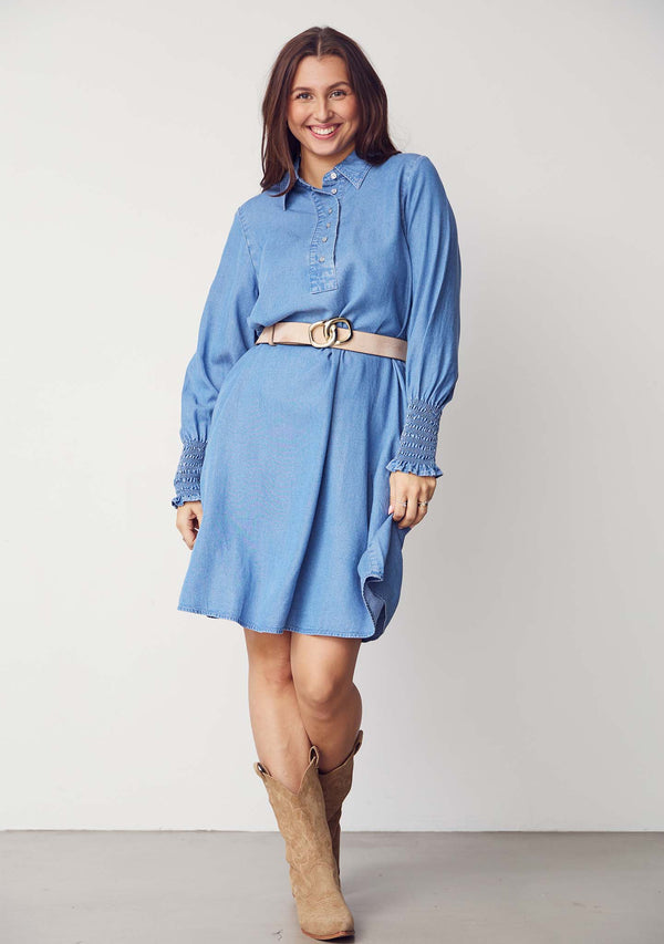 I SAY Ganja Dress Dresses 616 Denim Blue