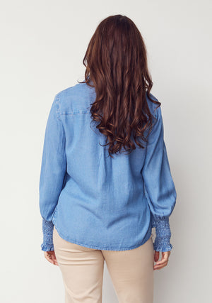 I SAY Ganja Shirt Shirts 616 Denim Blue