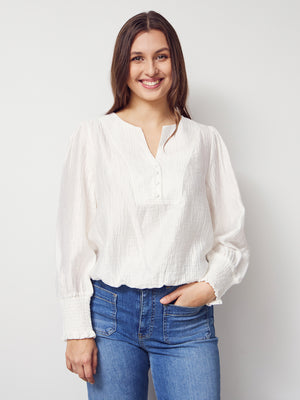 I SAY Genia Blouse Blouses 101 Broken White
