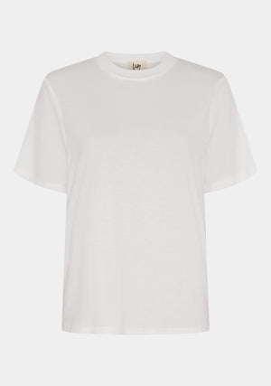 I SAY Gritt O-Neck T-Shirt T-Shirts 100 White