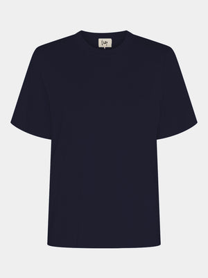 I SAY Gritt O-Neck T-Shirt Basics 640 Navy
