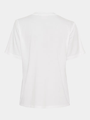 I SAY Gritt V-Neck T-Shirt T-Shirts 100 White