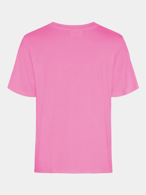 I SAY Gritt V-Neck T-Shirt T-Shirts 515 Hot pink