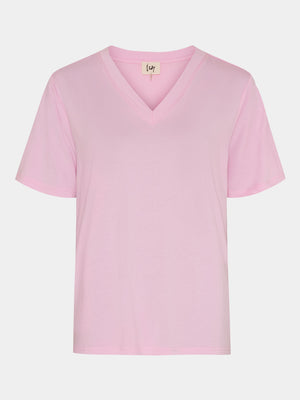I SAY Gritt V-Neck T-Shirt T-Shirts 516 Pink