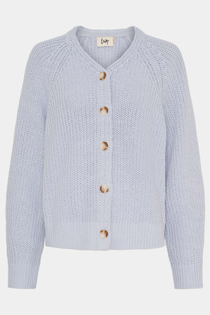 I SAY Gunda Knit Cardigan Knitwear 619 Light Blue