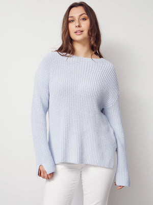 I SAY Gunda Knit Pullover Knitwear 619 Light Blue