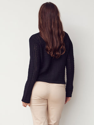 I SAY Gwen Cardigan Knitwear 900 Black