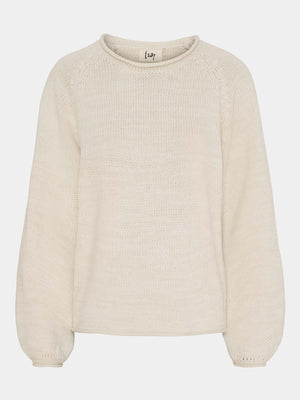 I SAY Gwen Knit Pullover Knitwear 101 Broken White