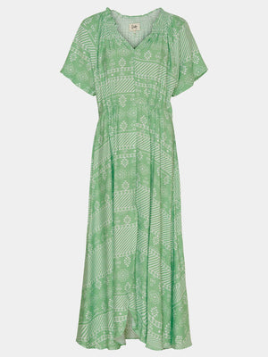 I SAY Gyta New Dress Dresses L98 Green Geo