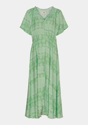 I SAY Gyta New Dress Dresses L98 Green Geo