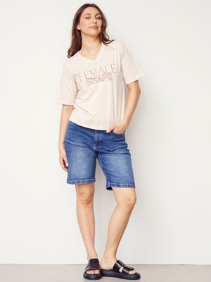 I SAY Haley T-Shirt T-Shirts 112 Sand